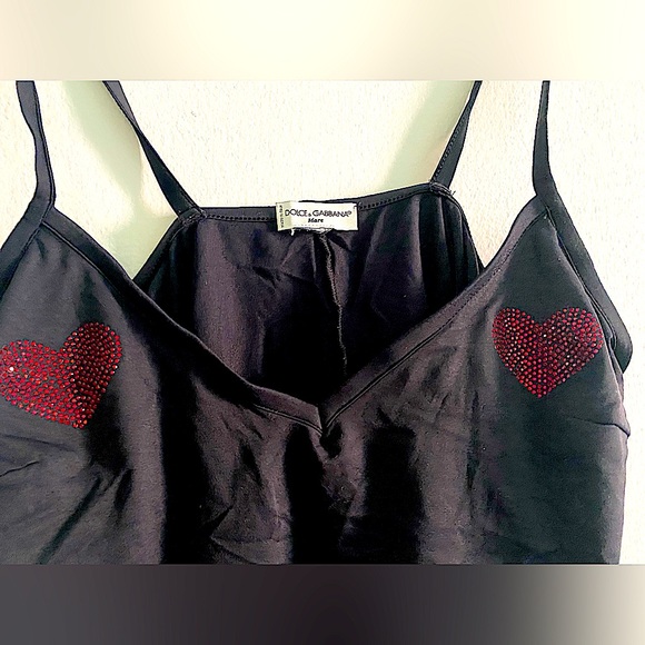 DOLCE AND GABBANA MARE SPAGHETTI MIDRIFF TOP , SIZE S/M, VINTAGE - Picture 3 of 5